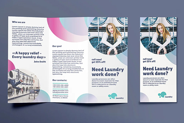 Sample Laundry Brochure Templates