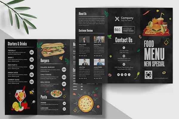 Best Food Menu Brochure Templates