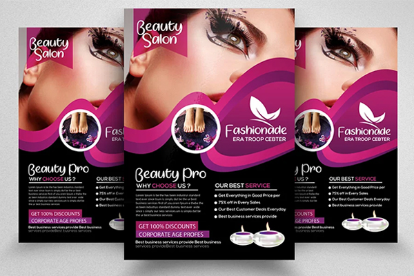 Facial Treatment Flyer Designs