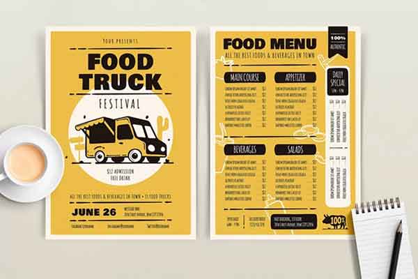 Best Food Truck Menu Templates