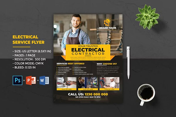 Electrical Services Flyer Templates