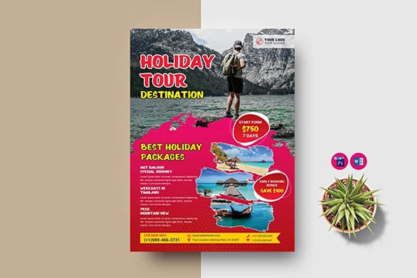 Modern Travel Agency Flyer Templates