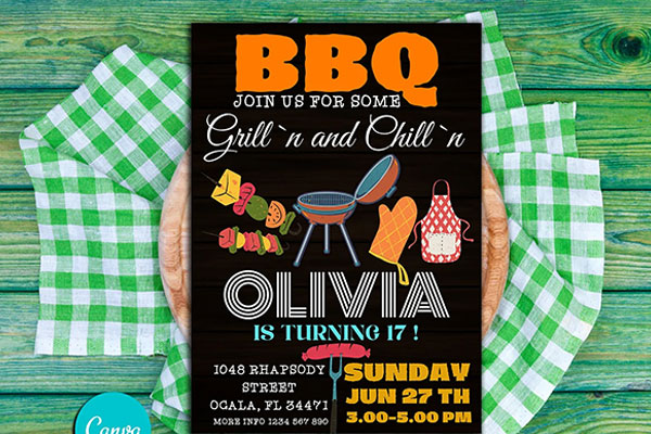 Sample BBQ Invitation Templates