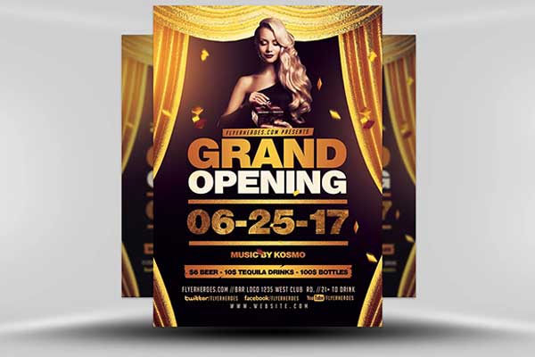 Grand Opening Flyer Designs