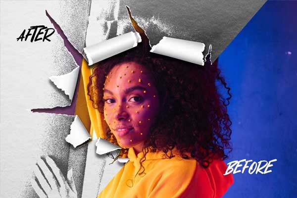 Torn Paper Photoshop Actions