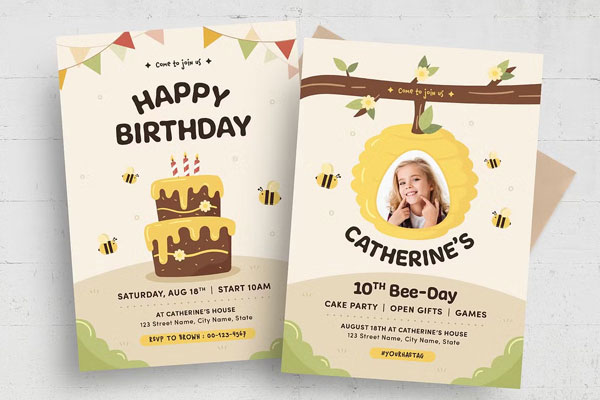 Best Kids Birthday Invitation Flyer Templates