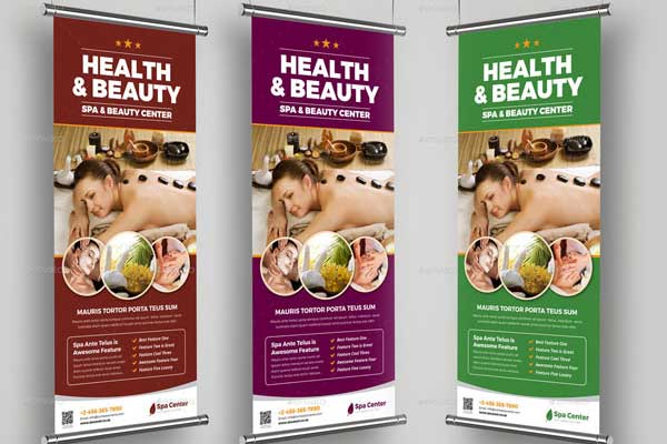 Beauty Care Rollup Banner Template
