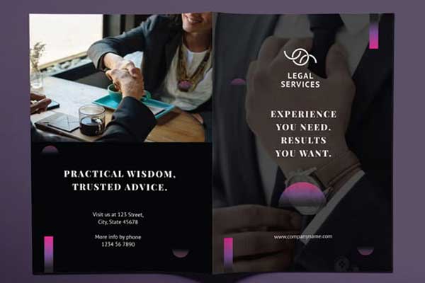 Simple Lawyer Brochure Templates