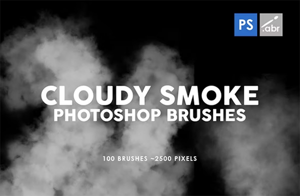 Cloudy Smoke Photoshop Stamp Brushes Bundle