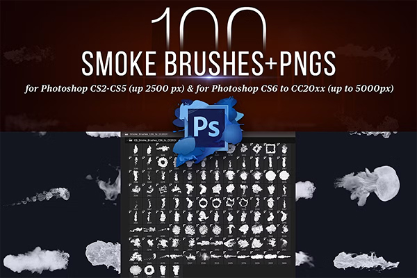 Photoshop, PNG Smoke Brushes