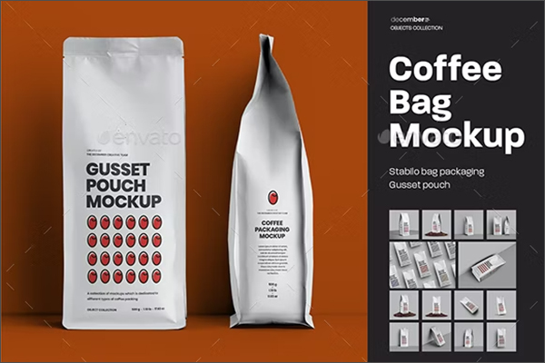 14 Coffee Bag Mockups