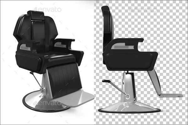 3D Barber Chair Template