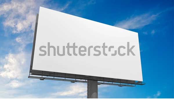 3D Blank School Billboard Templates