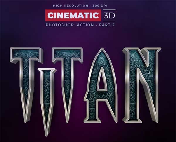 3D Cinematic Effect PSD Actions