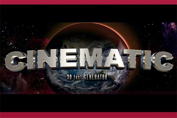 3D Cinematic Text PSD Actions