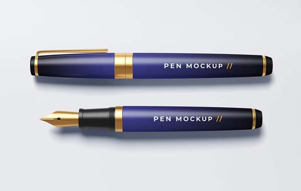 3D Illustration Pen Mockup
