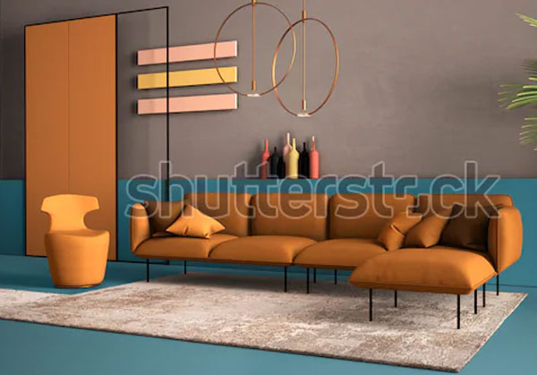 3D Living Room Interior Designs