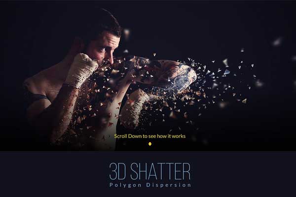 3D Polygon Shatter Photoshop Action