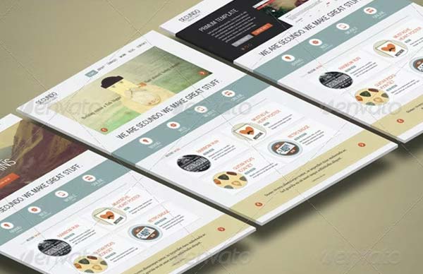 3D Website Display Mockup