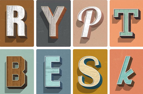 3D Wood Layer Styles For Photoshop
