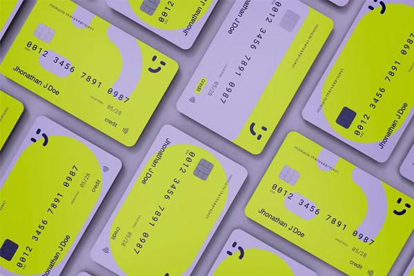 3d Credit Cards Mockup