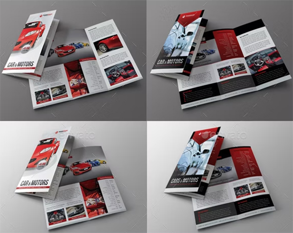 4 Automotive Car Sale Rental Brochure Bundle
