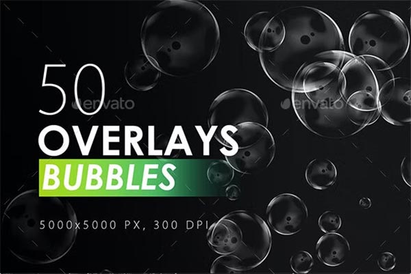 50 Bubbles Overlays