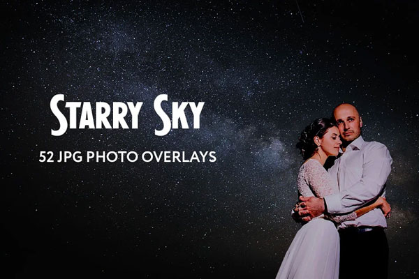 52 Starry Sky Photoshop Overlays