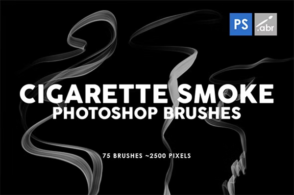 Editable Smoke Photoshop Stamp Brushes