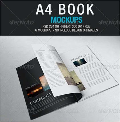 A4 Book Mockups