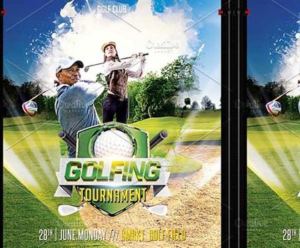 Golf Tournament PSD Brochure Template