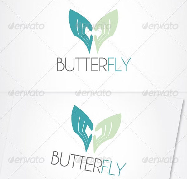 Abstract Butterfly Logos