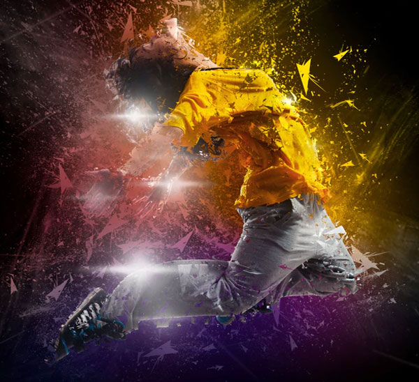 Abstract Explosion Photoshop Action