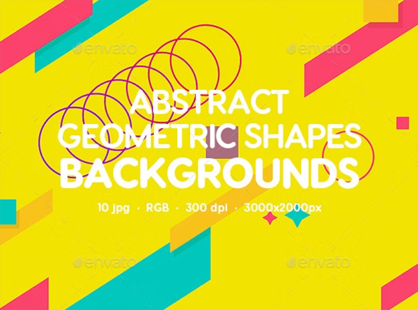 Abstract Geometric Shapes PSD Backgrounds