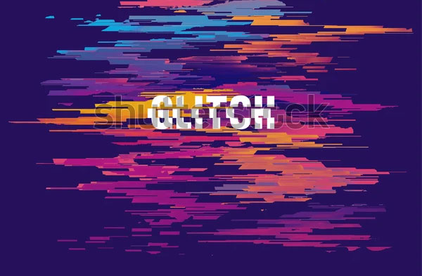 Abstract Vector Glitched Brushes
