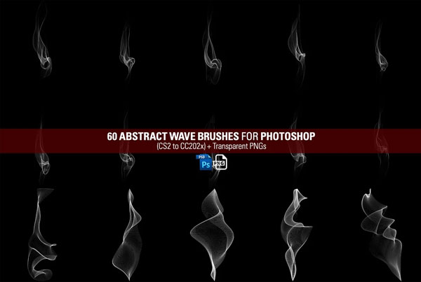 Abstract Wave Brushes for PS