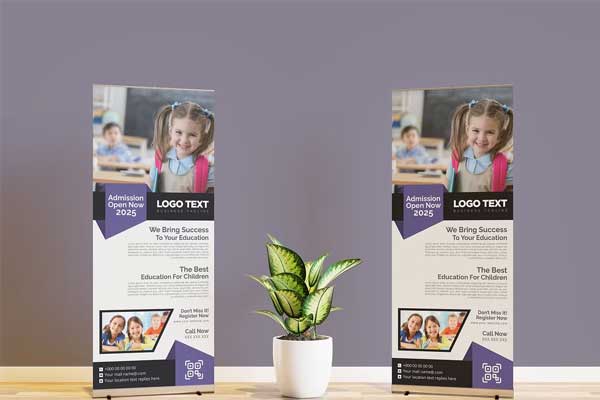 Admission Rollup Banner Design