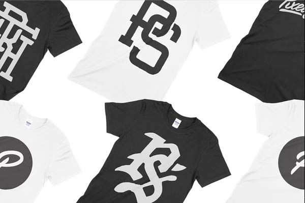 Adult Editable Black T-Shirt Mockups