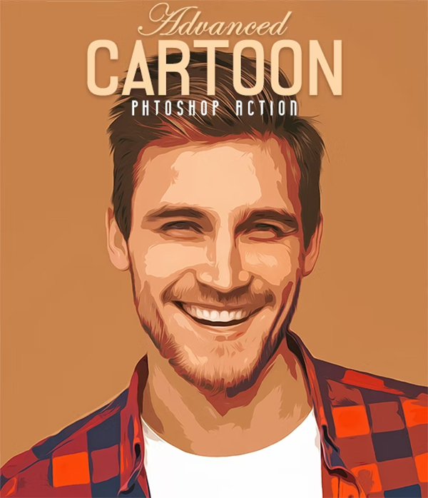 Advanced Cartoon Photoshop Action