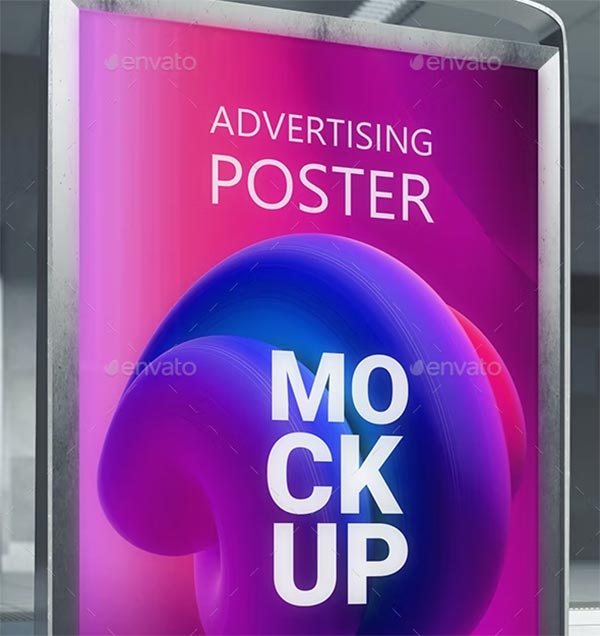 Adverstising Signage Poster Mockups