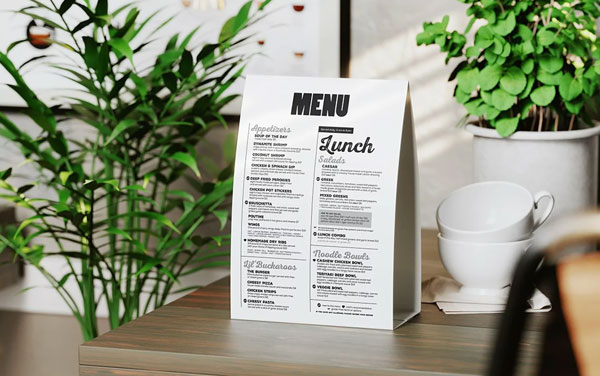 Advertising Table Tent Mockup Template