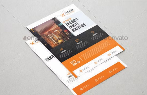Advertising Travel Book Flyer Template