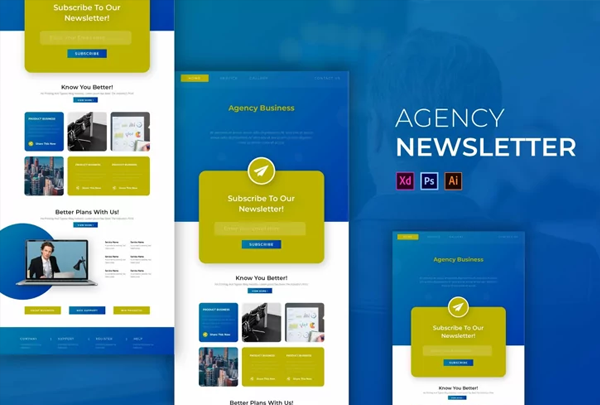 Agency Business Newsletter Template