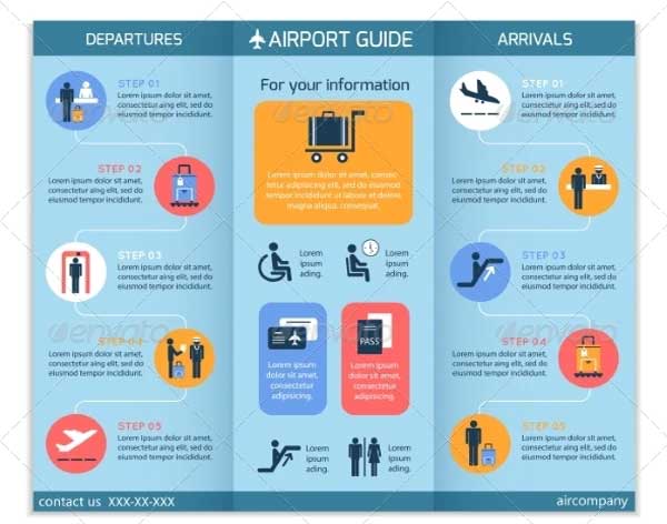 Airport Business Infographic Brochure