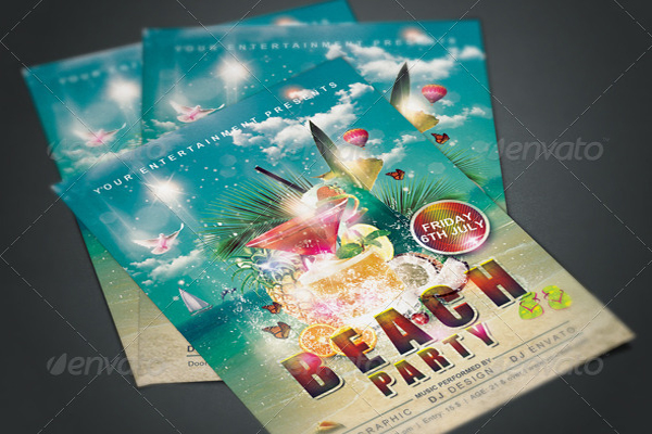 Download Best Amazing Beach Party Flyer Templates