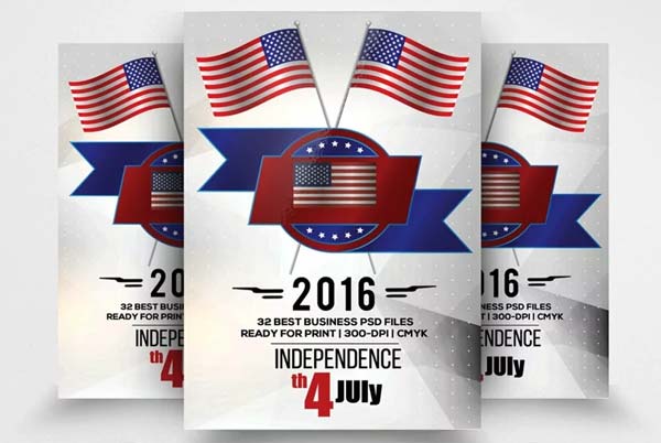 American State Holiday Event Flyer Template
