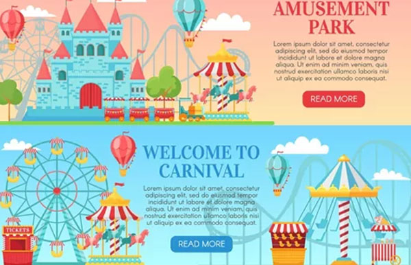 Amusement Park Banner