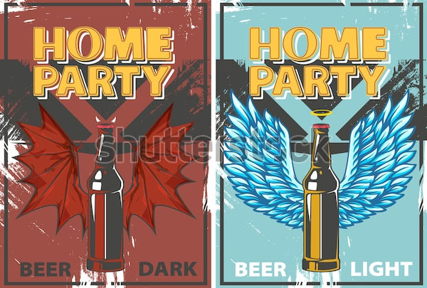 Angels Wings Home Party Flyer Template