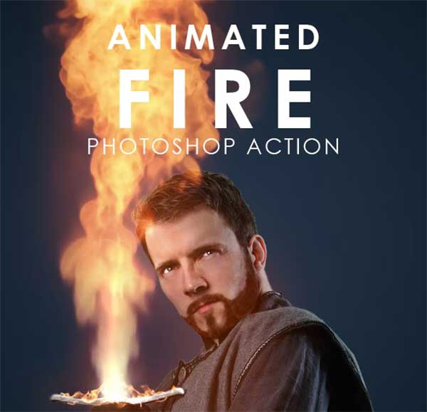 Animated Flame Photoshop Actions