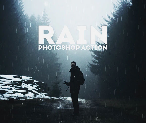 Animated Rain Window Photoshop Action